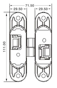  AKORDİYON MENTEŞE 135 AYARLI (CANEX)