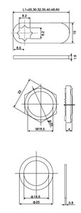  MANDALLI KİLİT PAS SİST.16 MM (CANEX)